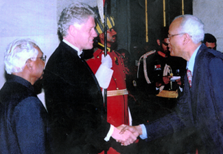 With former US President Bill Clinton