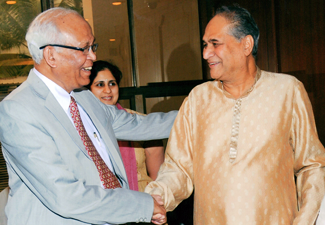 With Auto legend Rahul Bajaj