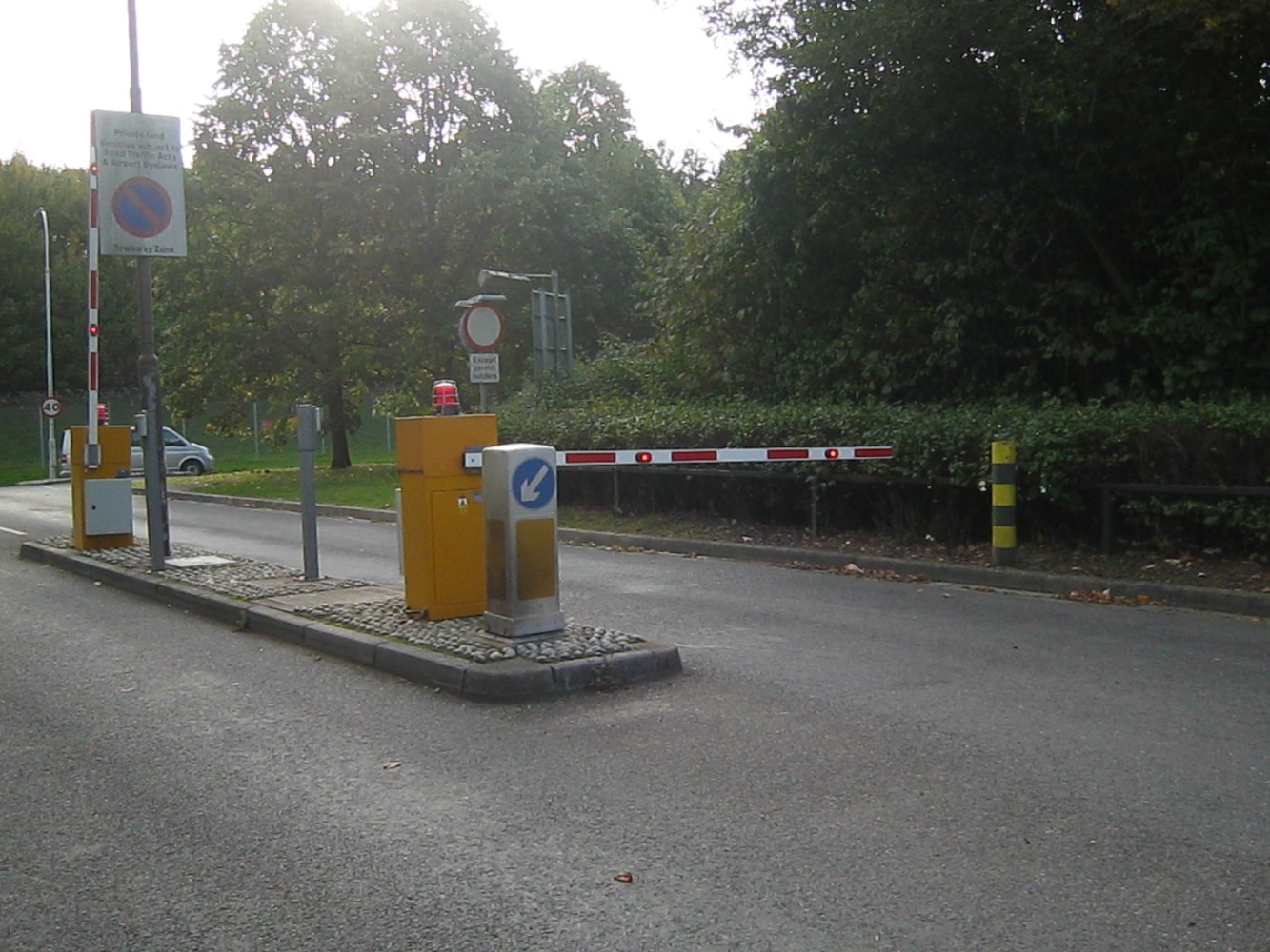 A gated path on the outskirts of Horley