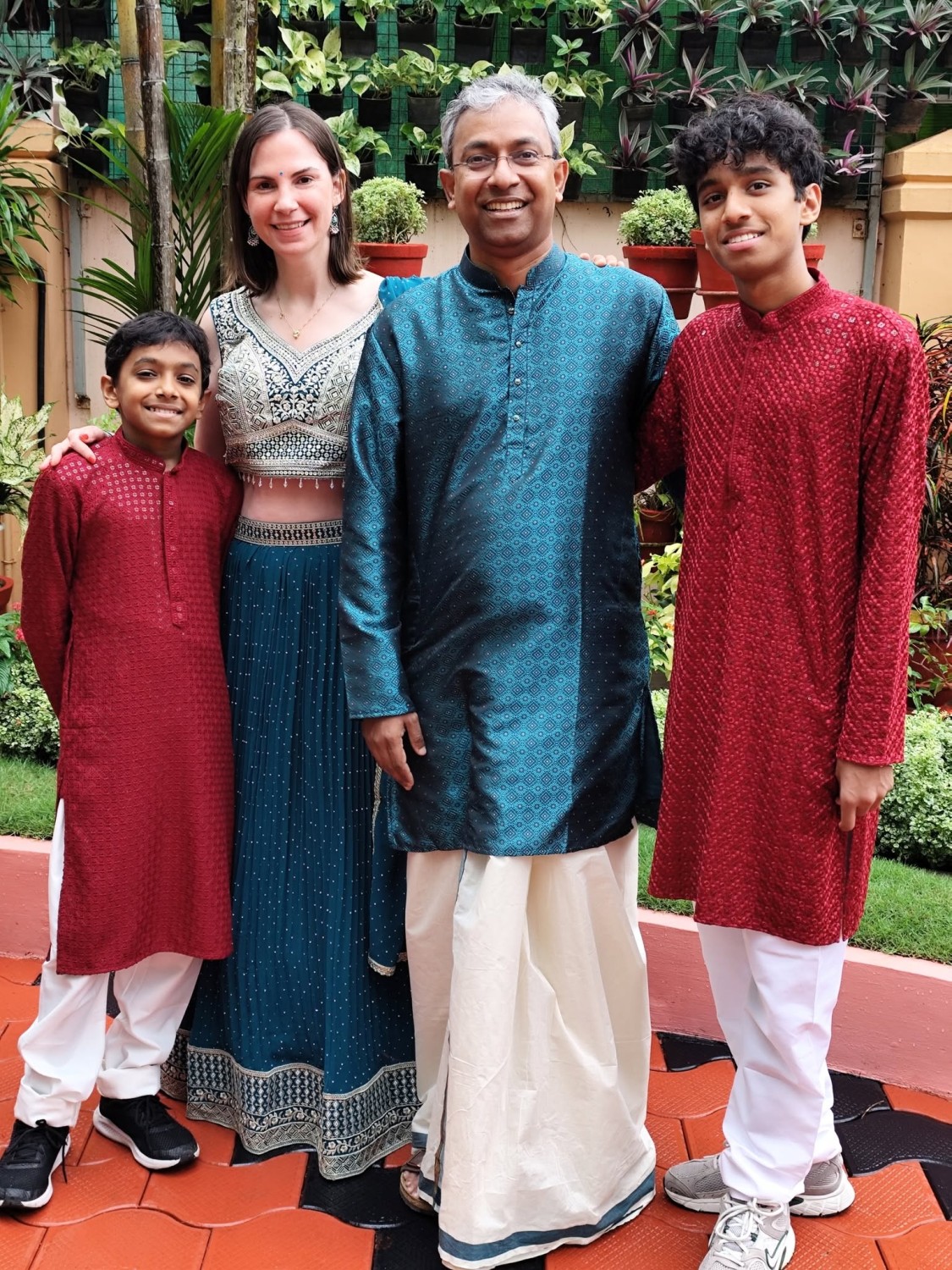 With family in God's Own Country