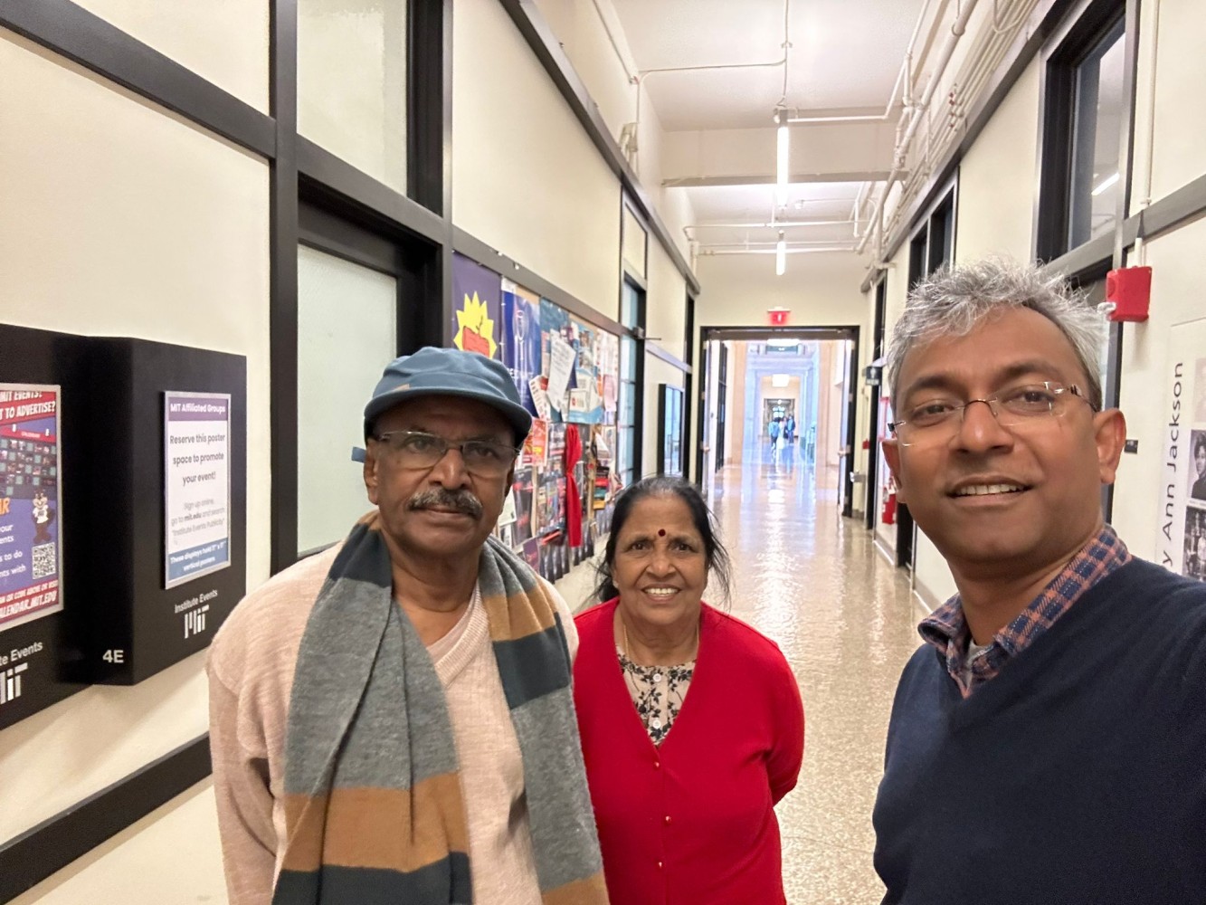 With parents at MIT infiniti corridor