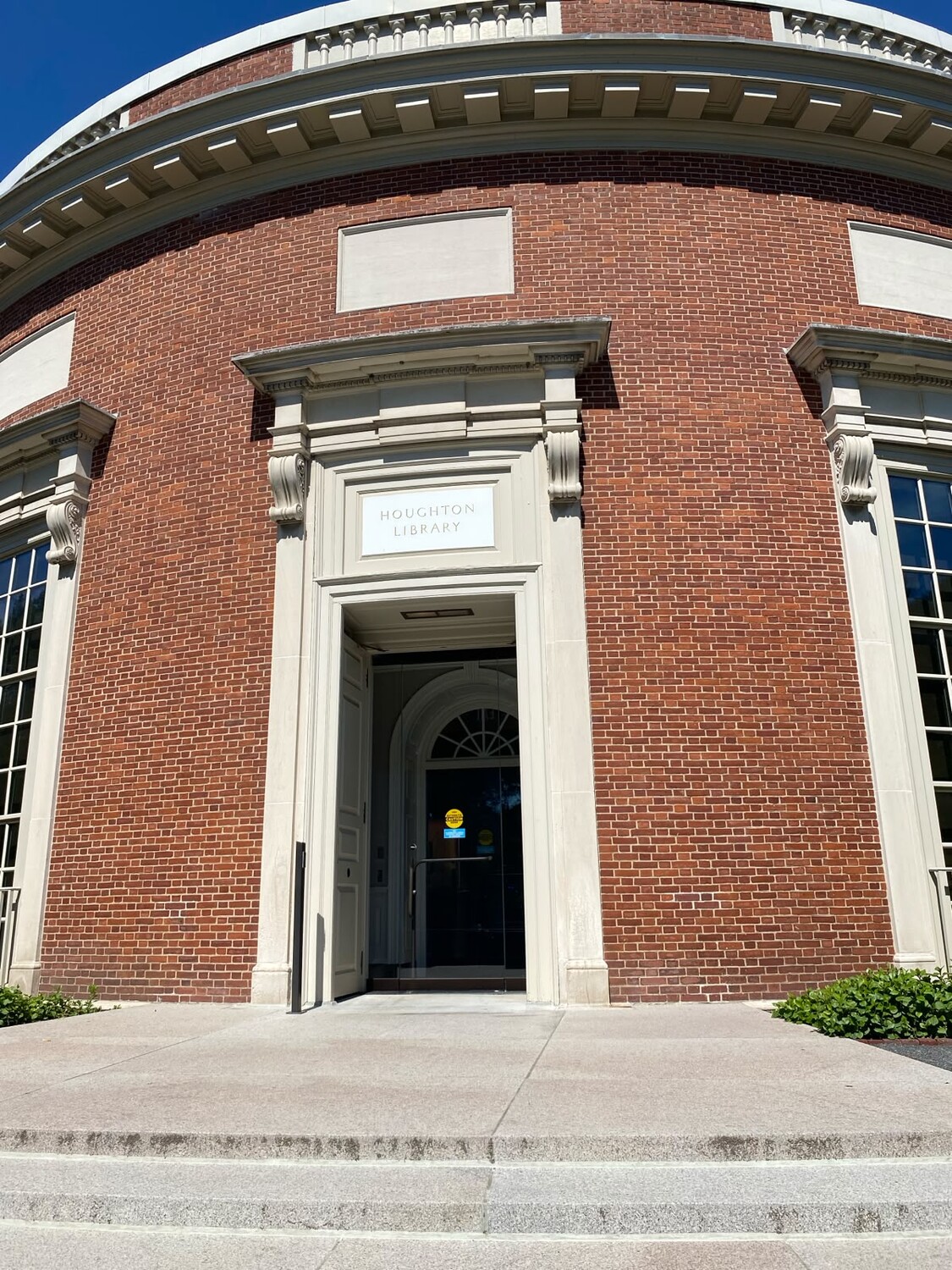 The Houghton Library entrance